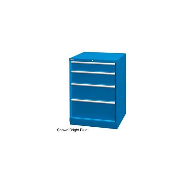 Lista International Lista 28-1/4"W Drawer Cabinet, 4 Drawer, 29 Compart - Light Gray, No Lock XSSC0900-0403LGNL - main